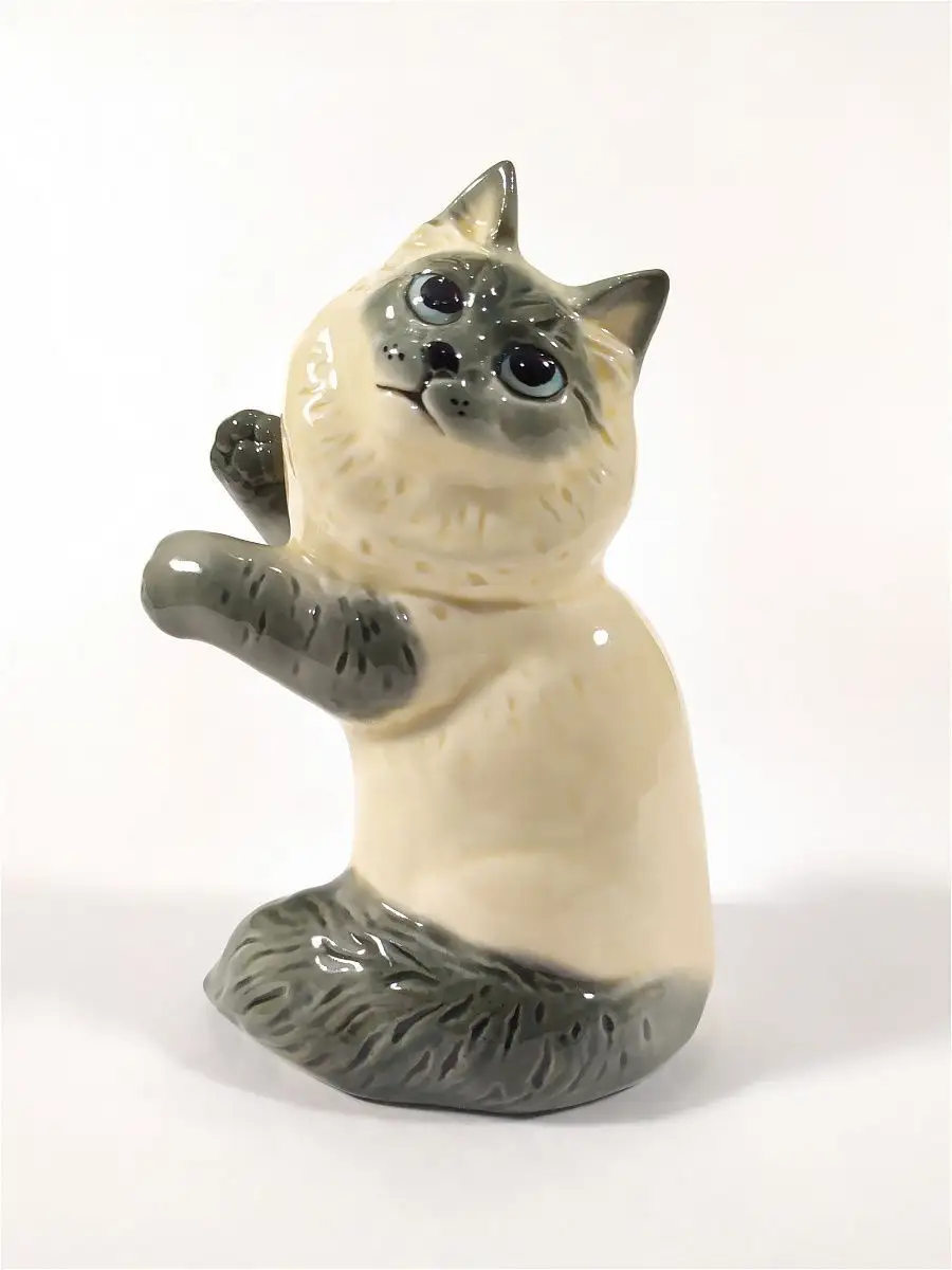 Фигурка невская маскарадная кошка фарфор Ceramic Fauna 13064179 купить за 1  376 ₽ в интернет-магазине Wildberries