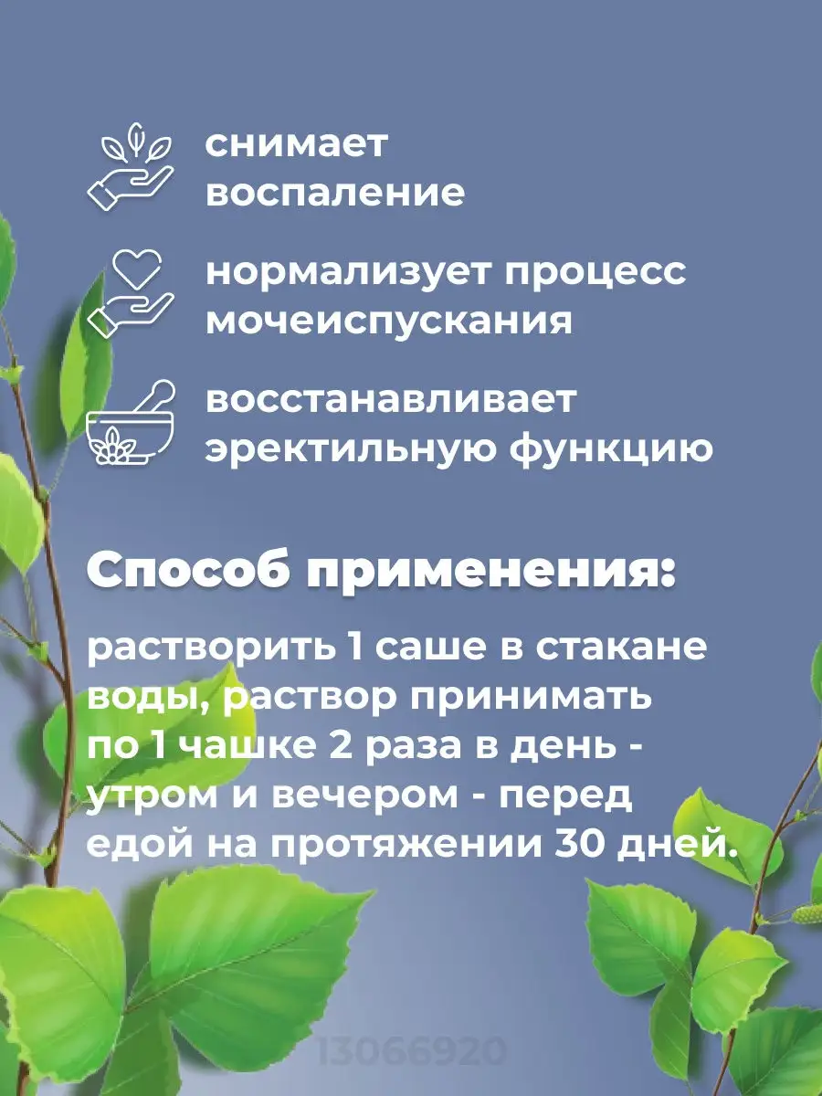 Менурин / простата / простатит препараты / от уретрита / простатит лечение  / 10 саше по 5г Menurin 13066920 купить в интернет-магазине Wildberries