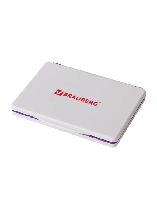Brauberg Штемпельная подушка 10х8 см фиолетовая краска, 10x8 см, фото 5