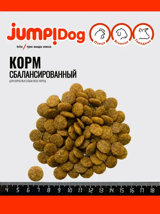 Сухой корм Jump Trio для собак, взрослые, 13 кг, фото 6