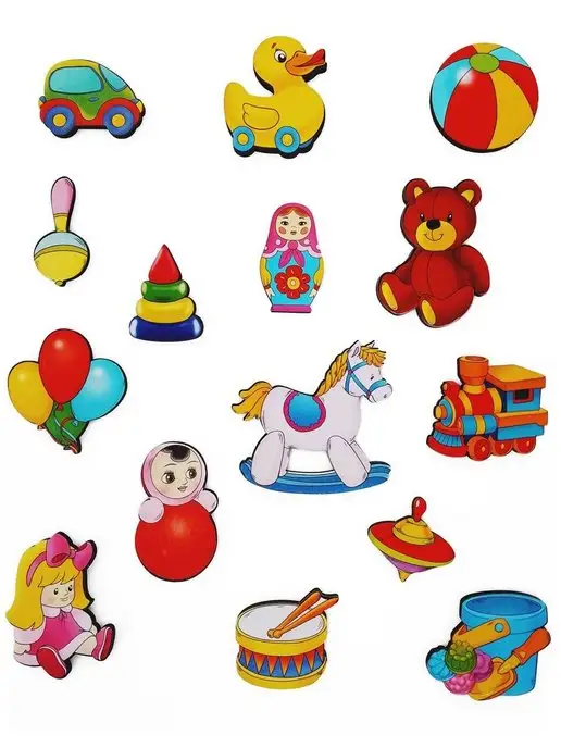 Нескучные игры Развивающая доска большая " Игрушки" 15 дет. для малышей, синий, фото 3