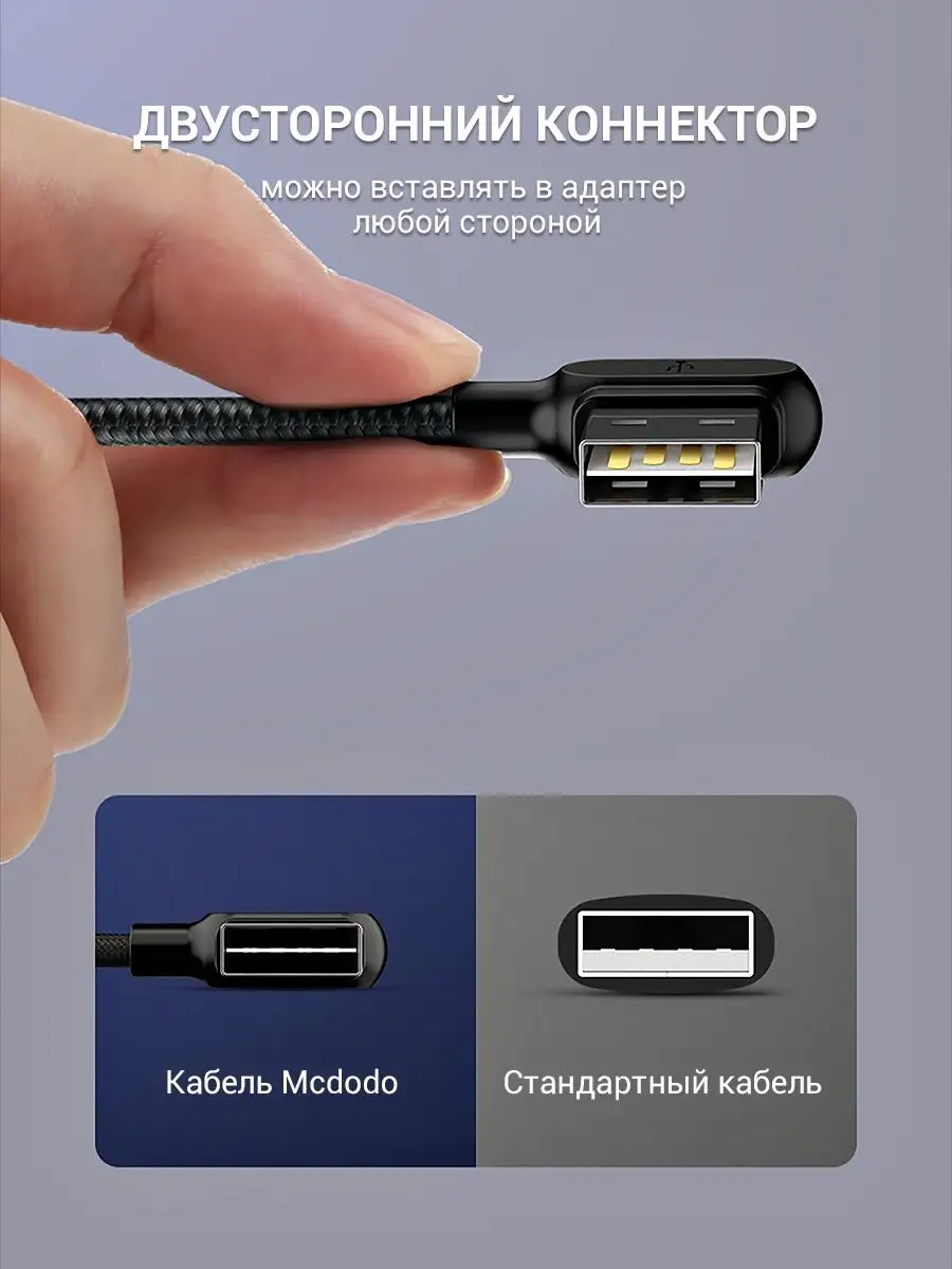 Кабель USB Type C быстрая зарядка McDodo 13132365 купить за 629 ₽ в  интернет-магазине Wildberries