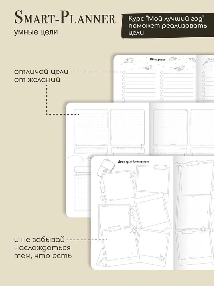 Планер ежедневник для женщин Smart-planner 13138091 купить в  интернет-магазине Wildberries
