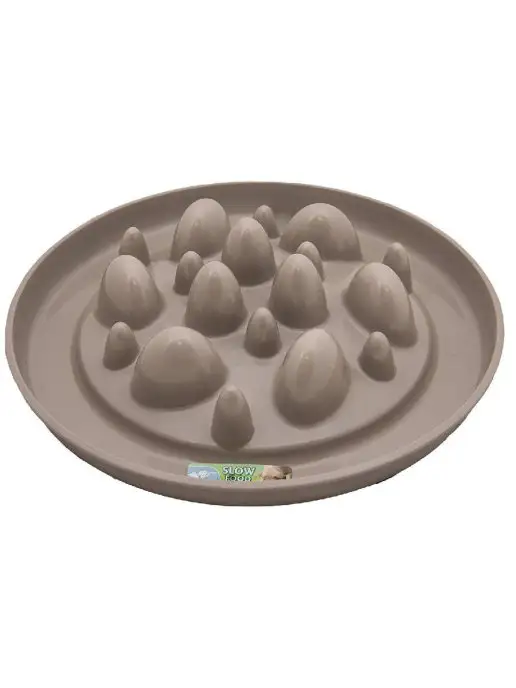 Georplast Миска интерактивная CACTUS, 32х32х7см, бежевый