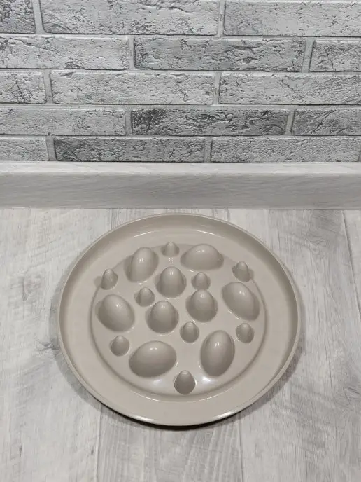 Georplast Миска интерактивная CACTUS, 32х32х7см, бежевый, фото 2