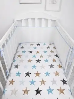 Бортики в кроватку для новорожденных защитные 31x180 Baby Nice 13167036 купить за 538 ₽ в интернет-магазине Wildberries