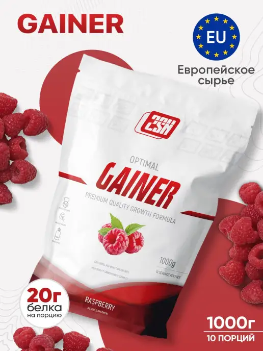 2SN Гейнер для набора массы спортивный малина, 1кг, 1 кг