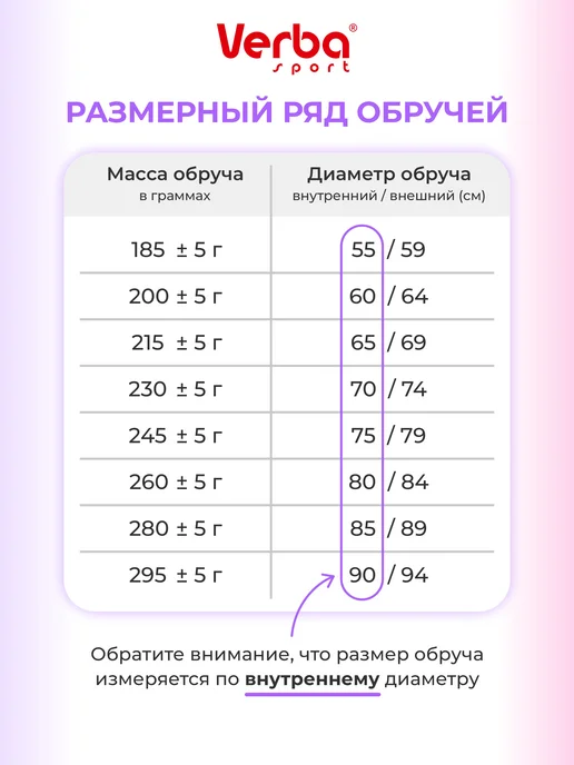 Verba Sport Обруч гимнастический для художественной гимнастики 60 см, желтый, фото 4