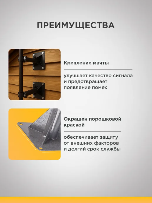 REXANT Кронштейн для антенны телескопический, серый, фото 2
