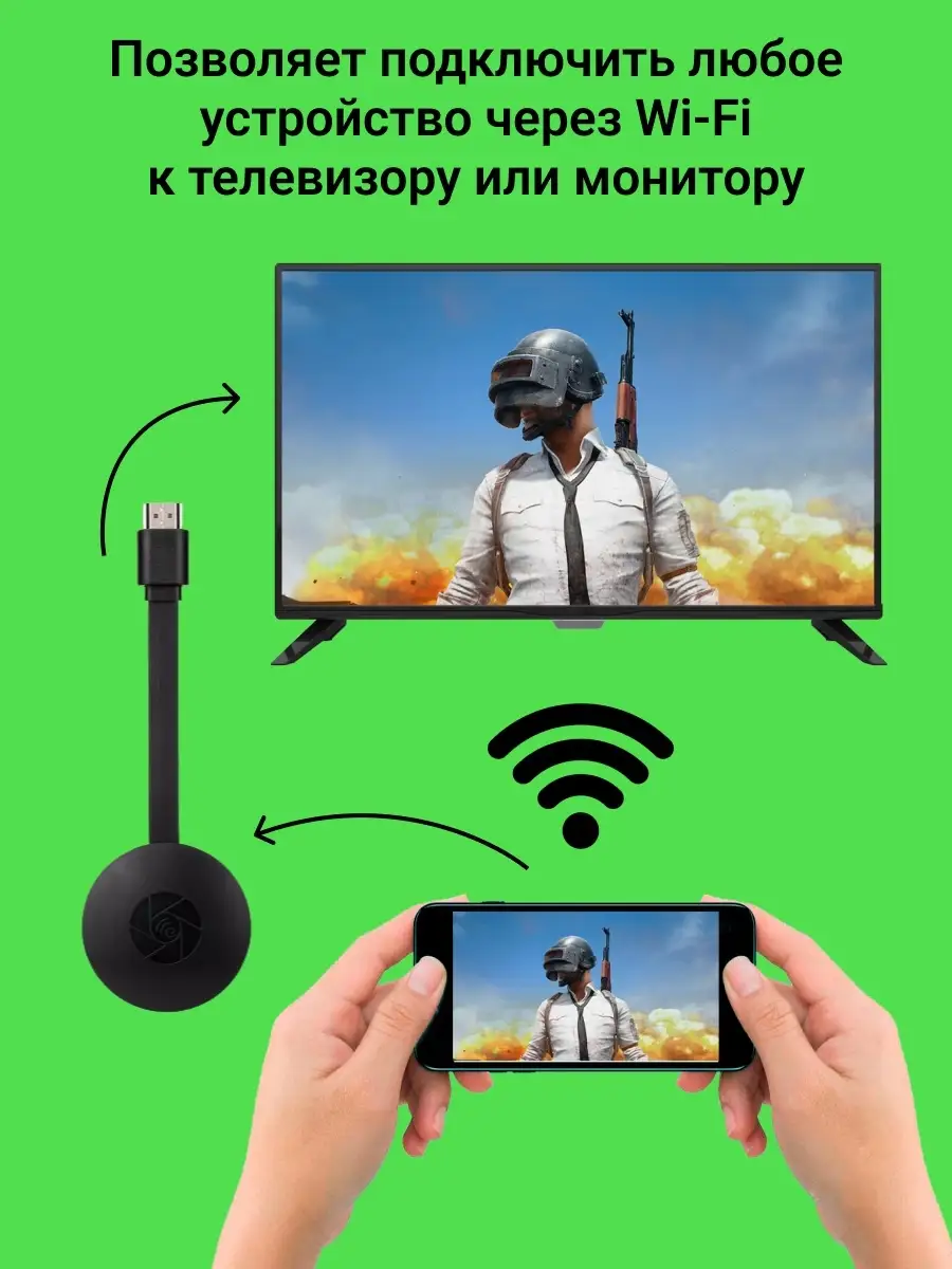 Беспроводной ТВ Адаптер MiraScreen G2 Lemon Tree 13222916 купить в  интернет-магазине Wildberries