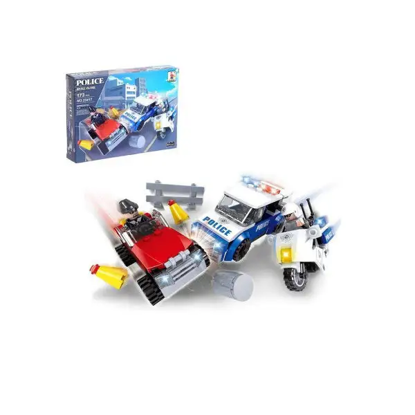 Конструктор Полиция Погоня, 173 детали/Блочный/Детский/Игровой набор