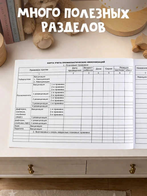 Сима-Ленд & ArtFox Медицинская карта ребенка, форма 112 у, белый, фото 4