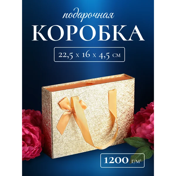 Подарочная коробка 22,5х16х4,5см
