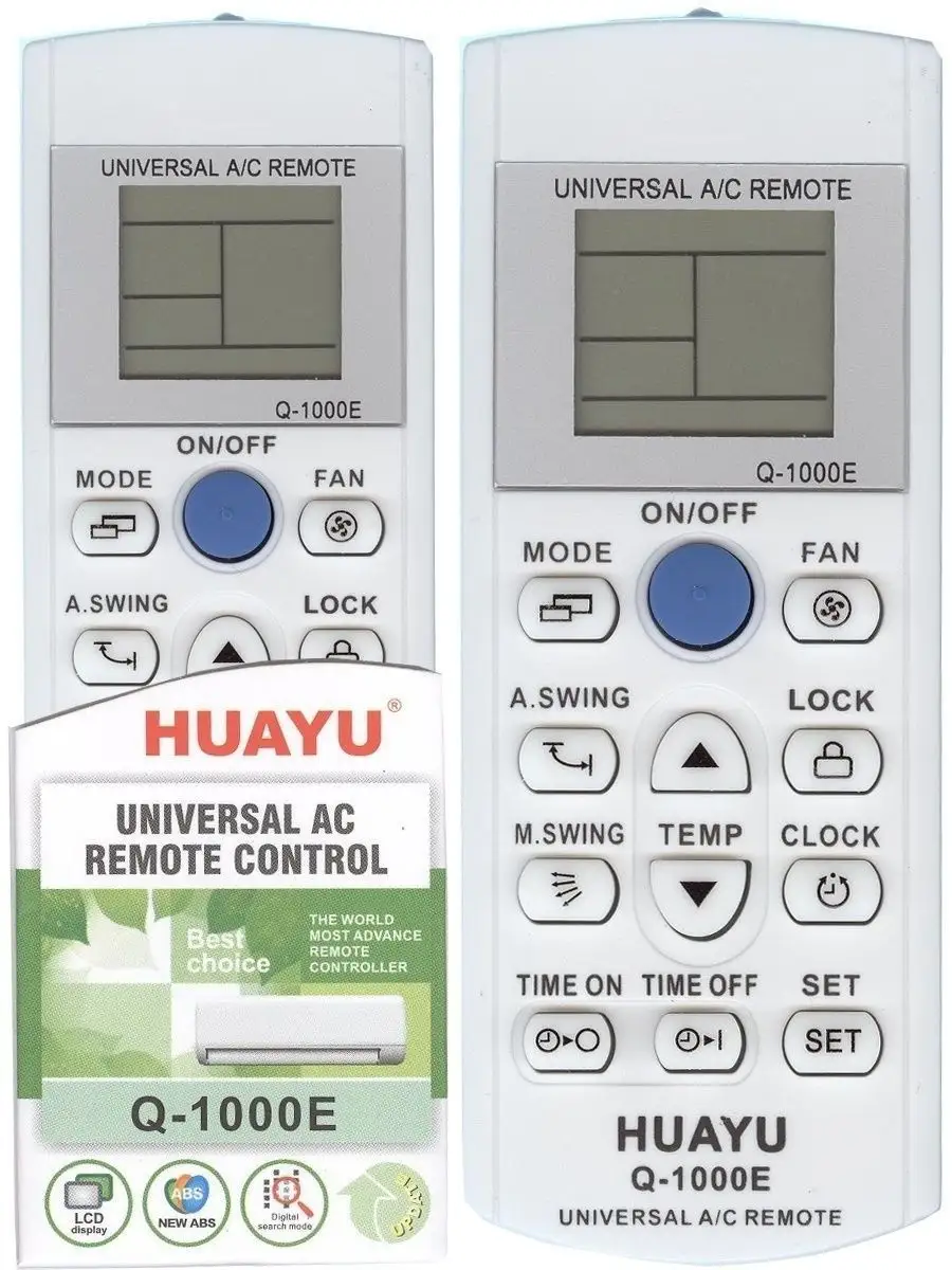 Универсальный пульт для всех кондиционеров! 1000 в 1 HUAYU 13258006 купить  в интернет-магазине Wildberries