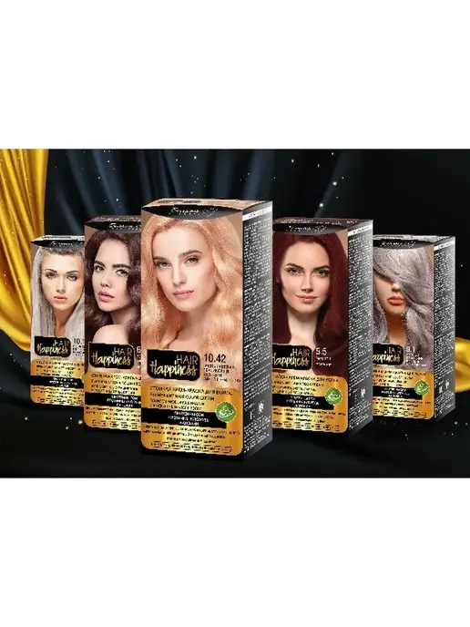 Белита-М Краска для волос Hair Happiness тон № 5.81, № 9.32, бежевый, фото 7