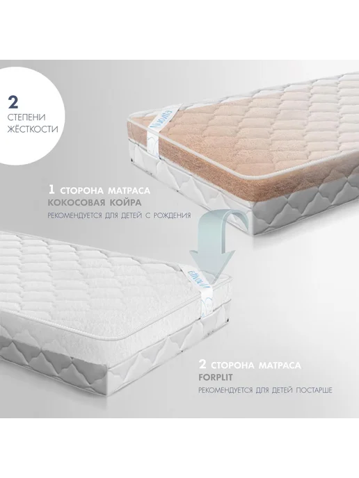 Nuovita Матрас детский Classico Plus 120х60 в кроватку, 120x60, фото 4