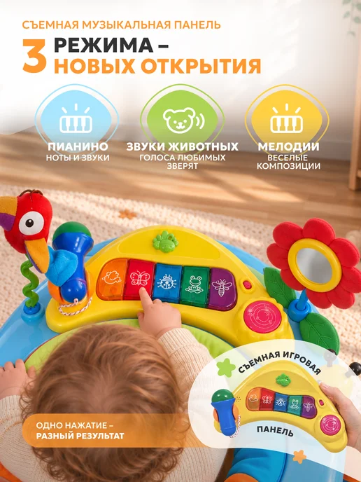 Ходунки детские с 6 месяцев, Nuovita Letizia, оранжевый, фото 7