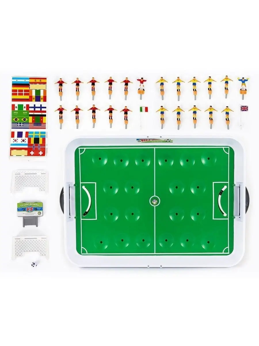 Настольная игра Футбол, 53,5х37х6,5 см, на пружинах, табло / игра для  всей семьи Zilmer 13279959 купить в интернет-магазине Wildberries