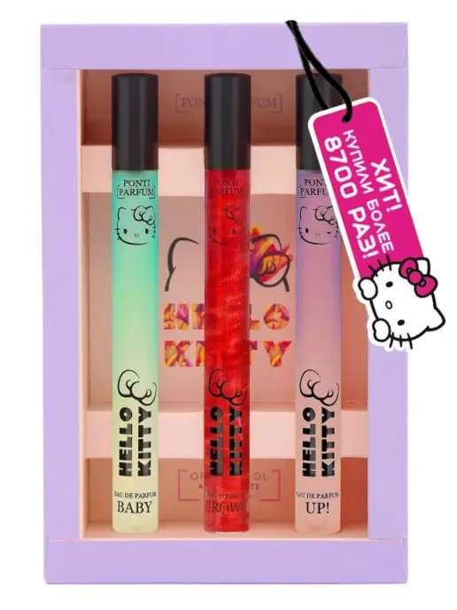 Hello Kitty Подарочный Набор "Baby Grown Up" хэллоу Китти 3 по 15 мл, 15 мл, фото 8