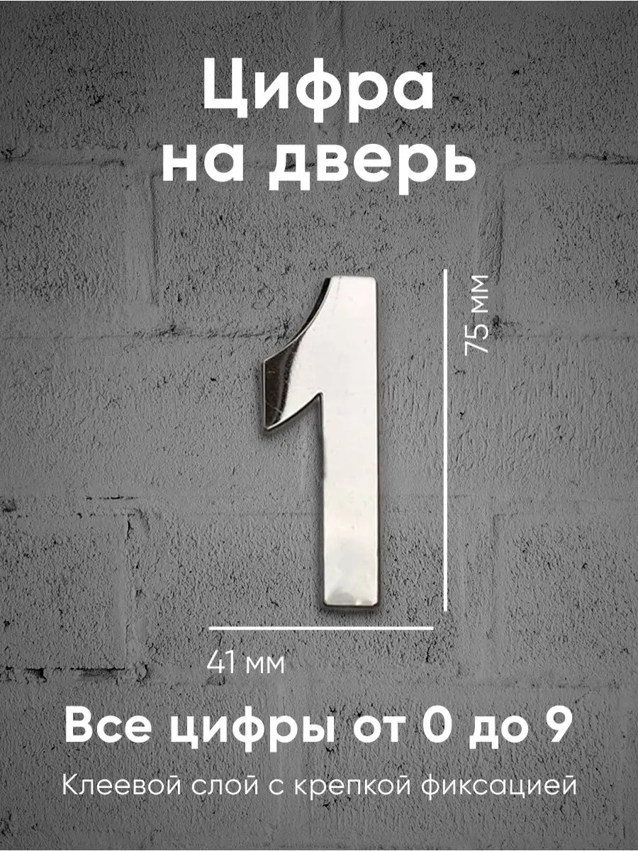 Номер на дверь, металлический 1 Пепеляев С.О. 13321931 купить за 216 ₽ в  интернет-магазине Wildberries