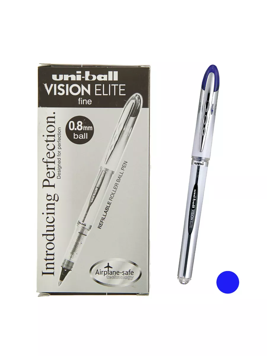 Роллер Uni-Ball Vision Elite UB-200, темно-синий Uni Mitsubishi Pencil  13324879 купить за 334 ₽ в интернет-магазине Wildberries