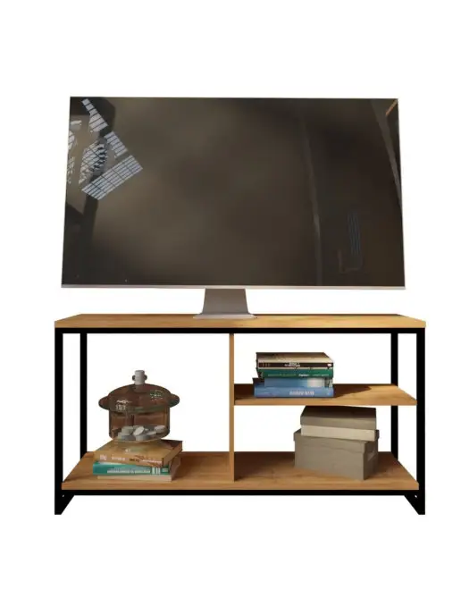 WOODSTEEL Тумба стеллаж под телевизор Лофт 60х118х30, металлическая, 60x118x30, фото 2
