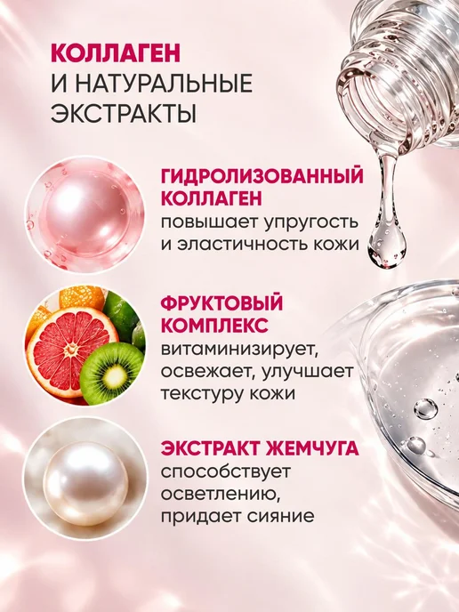 Med B Тоник для лица увлажняющий с коллагеном, с AHA кислотами, 200 мл, фото 3