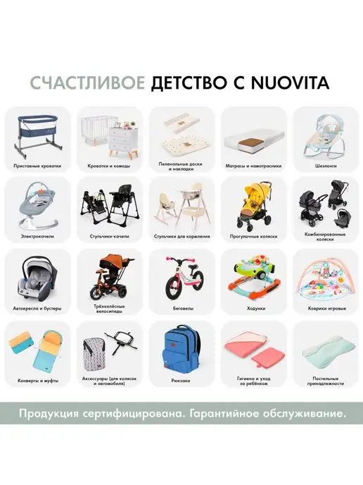 Nuovita Матрас в детский манеж и кроватку Baby Land, белый, фото 6