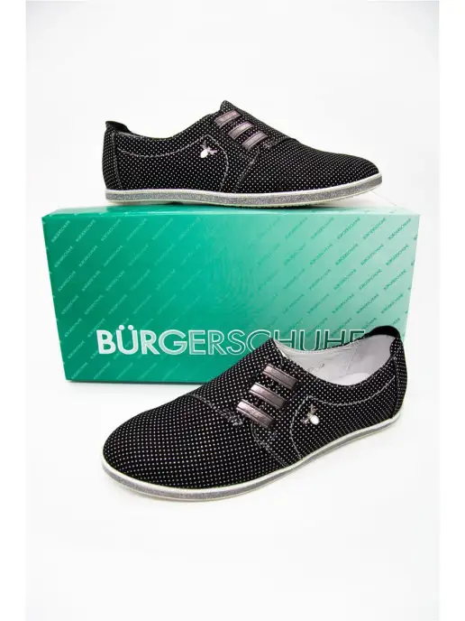 BURGERSCHUHE/БЮРГЕРШУ Туфли слипоны натуральная кожа, черный, фото 2