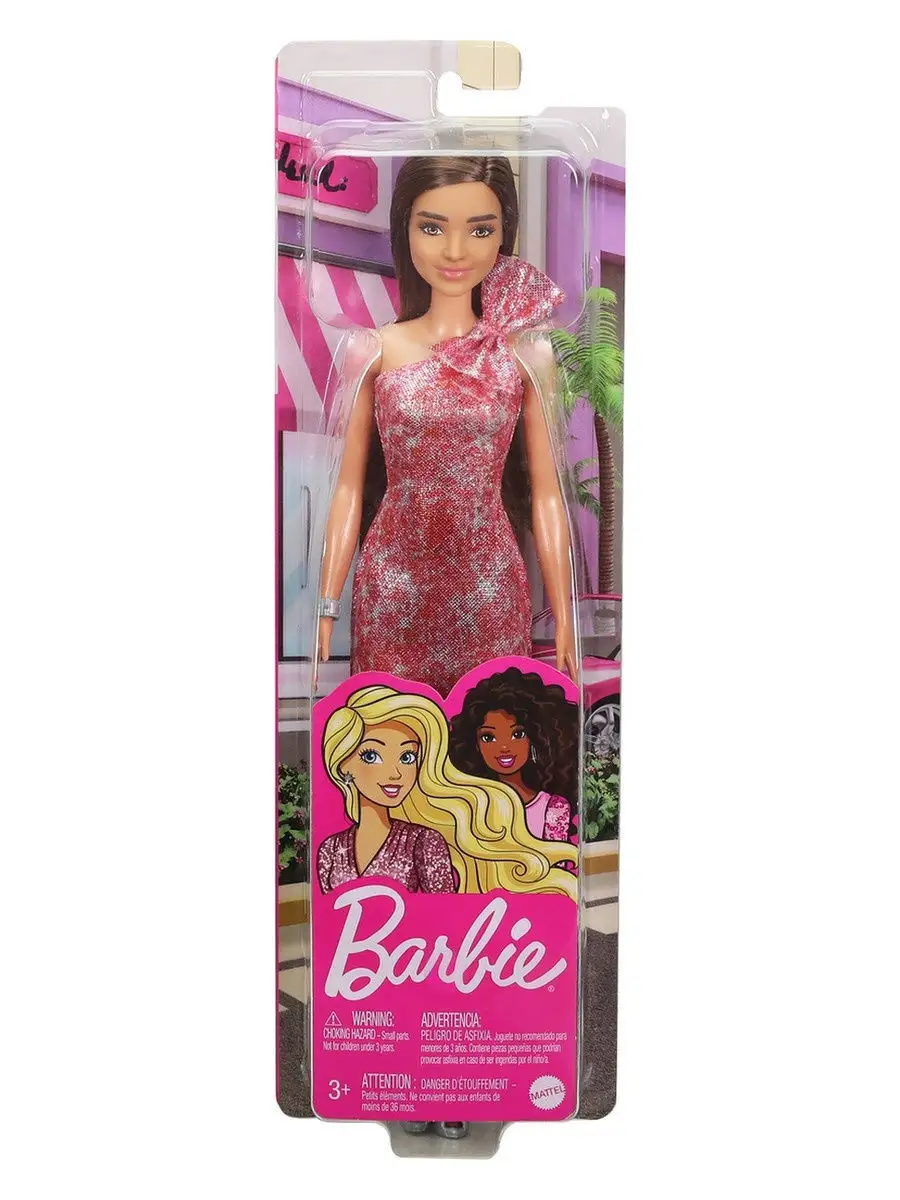 Кукла базовая Barbie Игра с модой GRB33 Barbie 13405224 купить в  интернет-магазине Wildberries