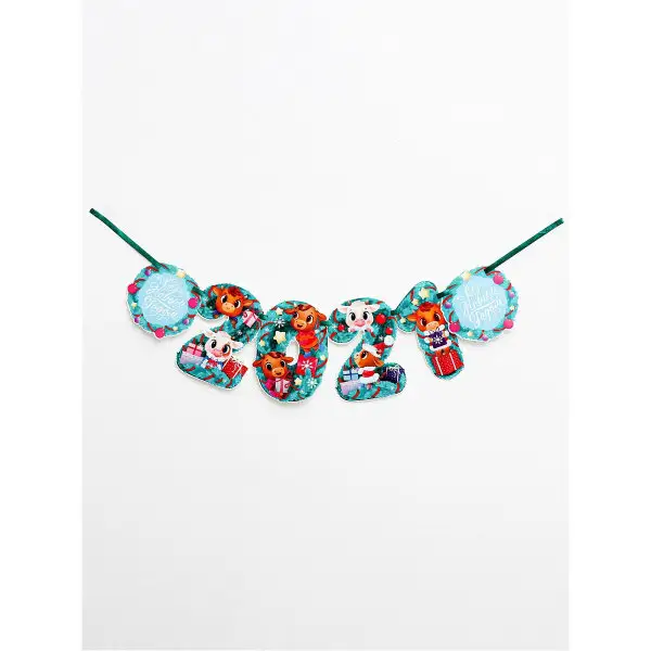 Гирлянда на ленте, 16,5 х 21 см