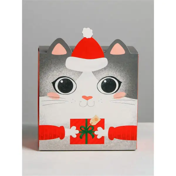 Коробка складная "Котик", 15 х 15 х 8 см