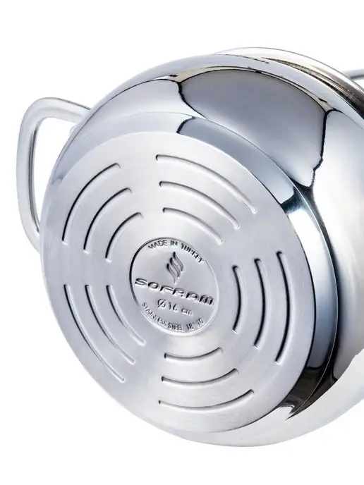 SOFRAM Кастрюля из нержавеющей стали с толстым дном 1, 5л, 5 л, фото 8