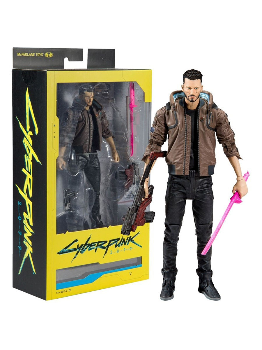 Подвижная фигурка Ви Киберпанк 2077 (Cyberpunk 2077 V) McFarlane Toys  13414661 купить в интернет-магазине Wildberries