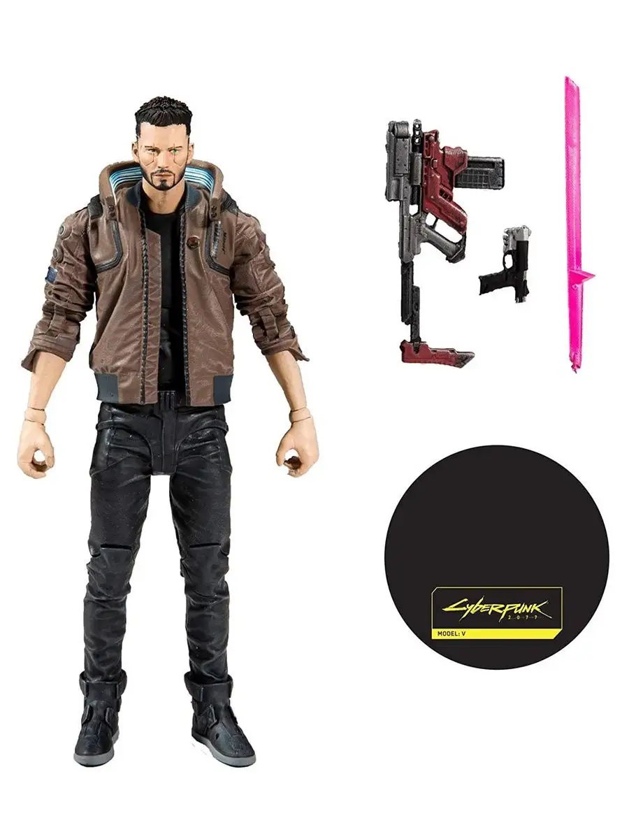 Подвижная фигурка Ви Киберпанк 2077 (Cyberpunk 2077 V) McFarlane Toys  13414661 купить в интернет-магазине Wildberries