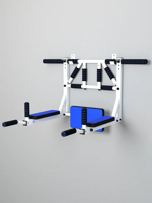 Sportlim Турник 3 в 1 Мультихват Бело-желтый, синий, фото 3