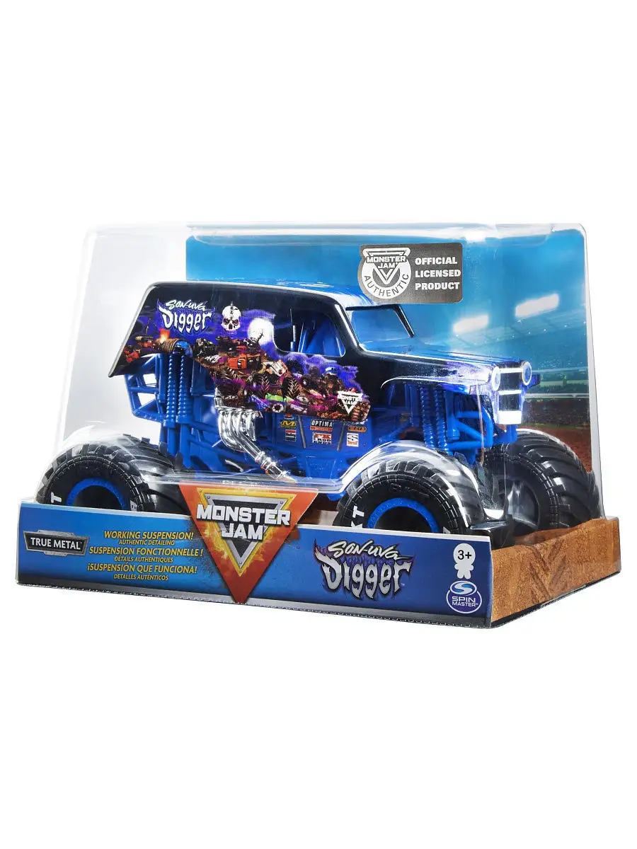 Монстр Джем коллекционная машинка 1:24 - Сон Ува Диггер Monster Jam  13431589 купить в интернет-магазине Wildberries