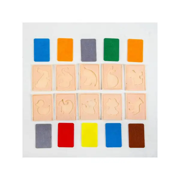 Логическая головоломка Мир животных из фетра, 10 штук