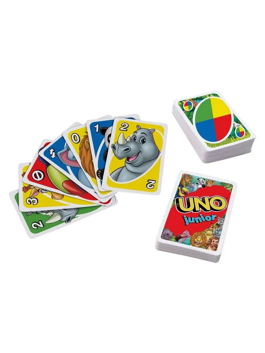 Игра карточная Mattel/Маттел UNO/УНО Джуниор GKF04 UNO 13464419 купить в  интернет-магазине Wildberries