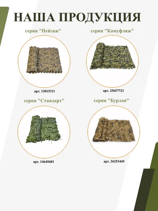 НИТЕКС Маскировочная сеть Лайт 2х5 метра, 2x5, 5 м, фото 2