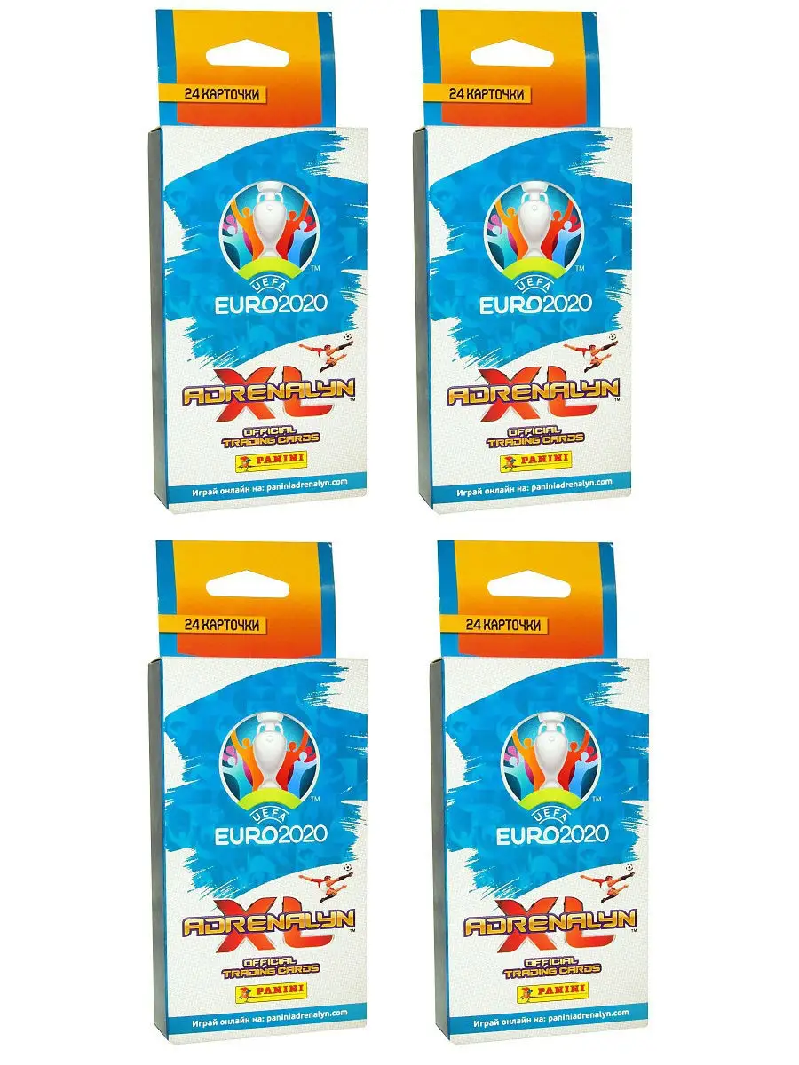 Набор коллекционных карточек из 4-х блистеров Футбол EURO 2020 12 пакетиков  / 96 карточек ПАНИНИ PANINI 13481836 купить в интернет-магазине Wildberries