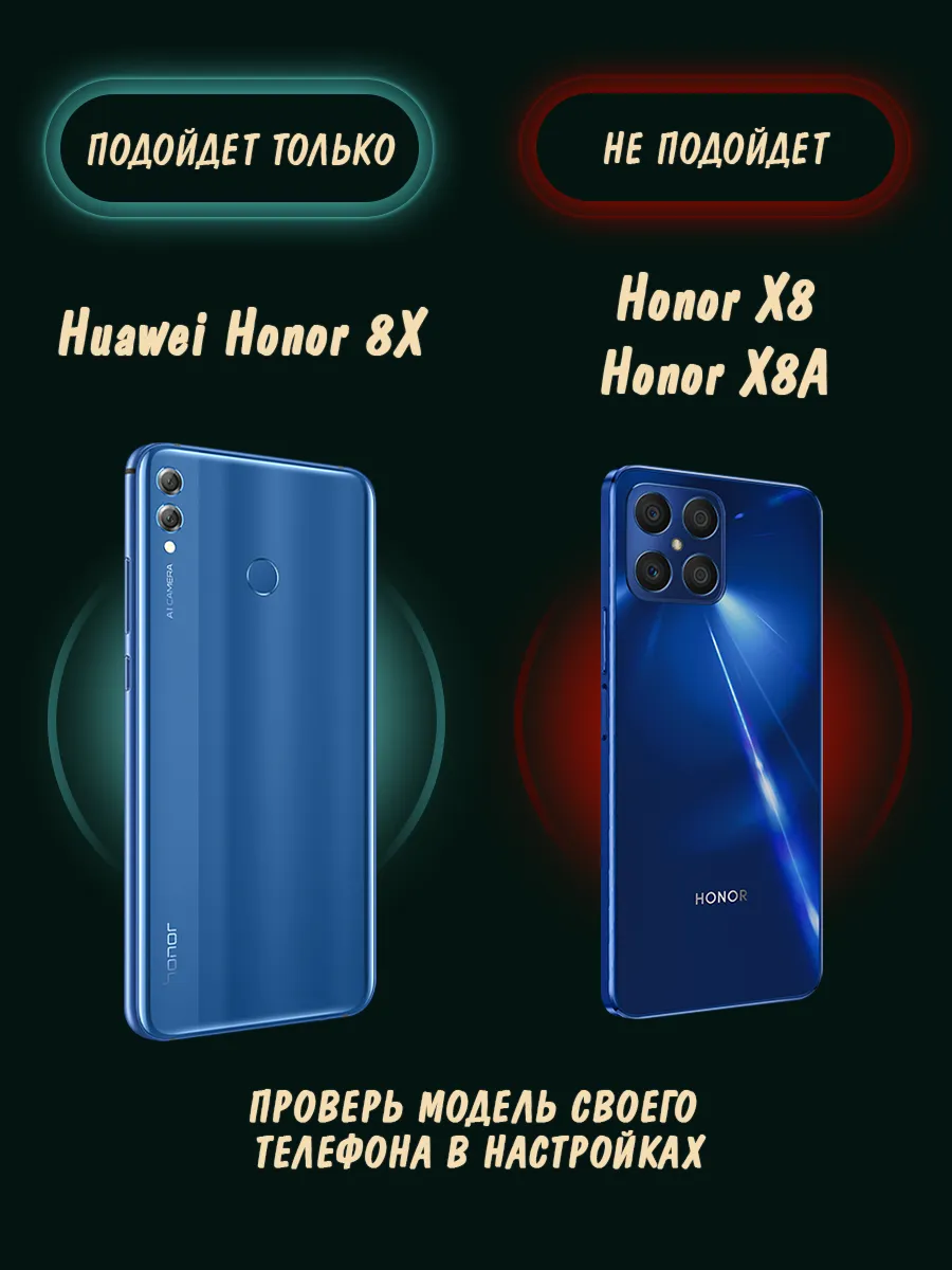 Чехол на Honor 8X с рисунком Huawei 13500270 купить за 239 ₽ в  интернет-магазине Wildberries