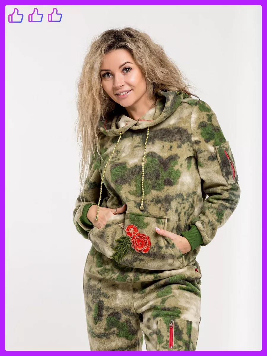 Костюм флисовый Алые Розы Army of Girls 13554843 купить за 4 145 ₽ в  интернет-магазине Wildberries