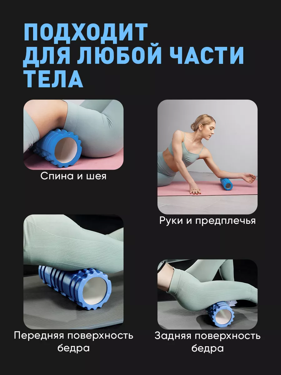 Валик для спины массажный мфр 33 см Shark Fit 13569251 купить за 738 ₽ в  интернет-магазине Wildberries