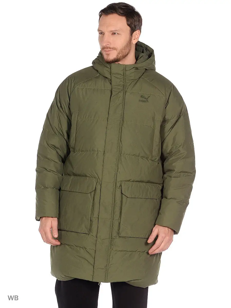 Long down clearance jacket puma