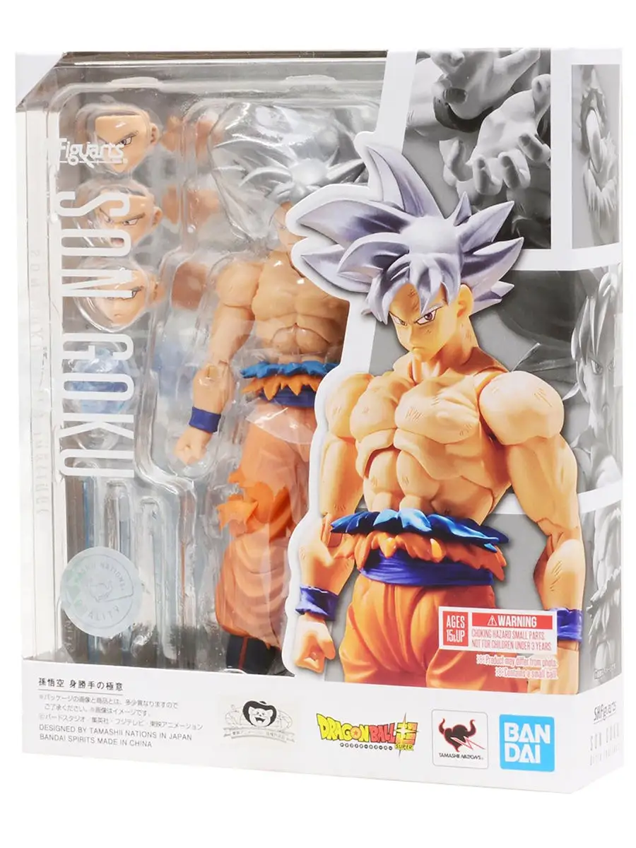 Фигурка S.H.Figuarts Dragon Ball Super Son Gokou -Ultra Instinct- 55541-0  Tamashii Nations 13585155 купить в интернет-магазине Wildberries