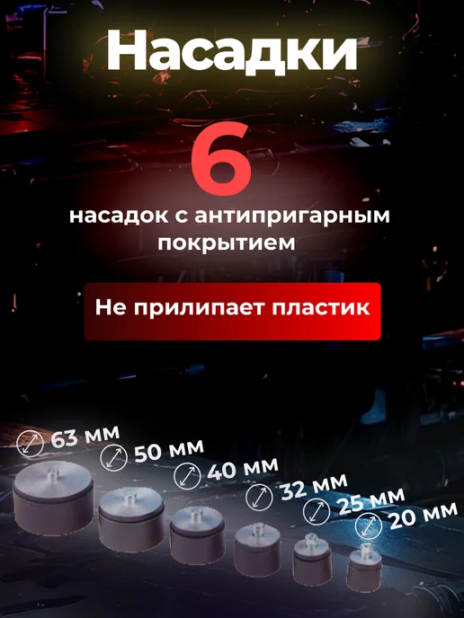 SOLARIS Сварочный аппарат для полимерных труб ПВХ 20-63 мм 2 режима, синий, фото 4