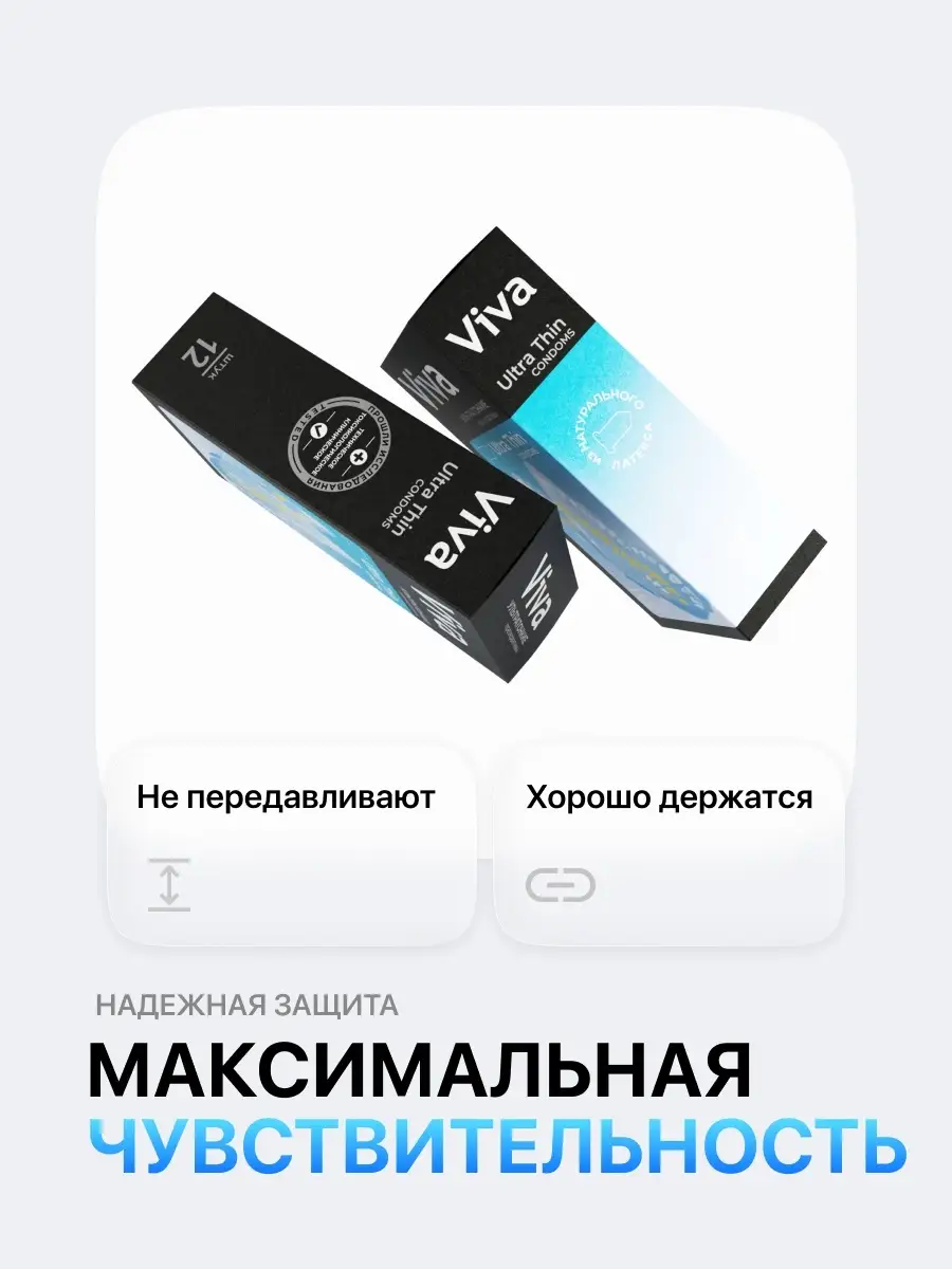 Ультратонкие презервативы со смазкой 12 штук Viva 13594358 купить за 222 ₽  в интернет-магазине Wildberries