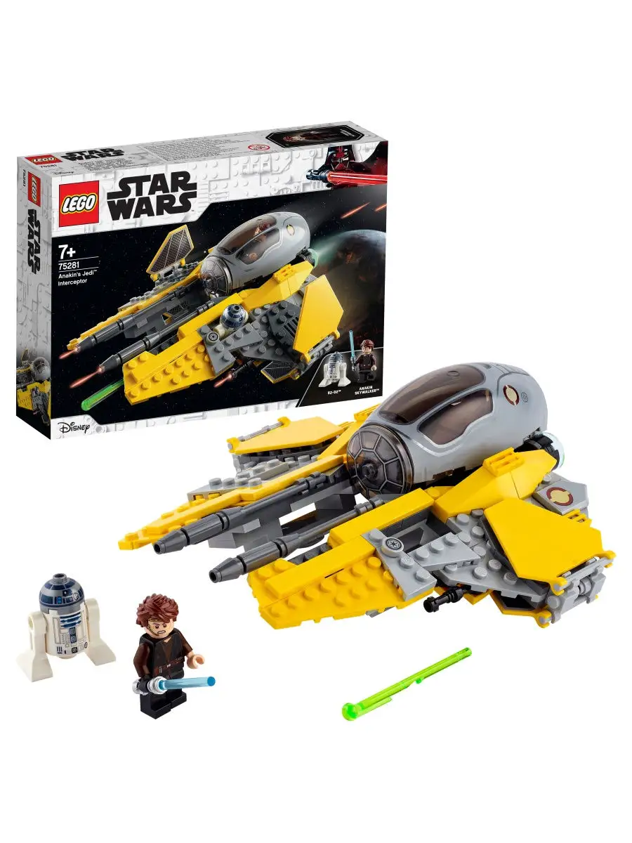 Конструктор LEGO Star Wars 75281 Джедайский перехватчик Энакина / игровой  набор, интересная игрушка LEGO 13625911 купить в интернет-магазине  Wildberries