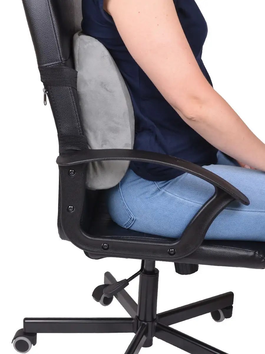 Ортопедическая подушка на стул и кресло для спины и осанки